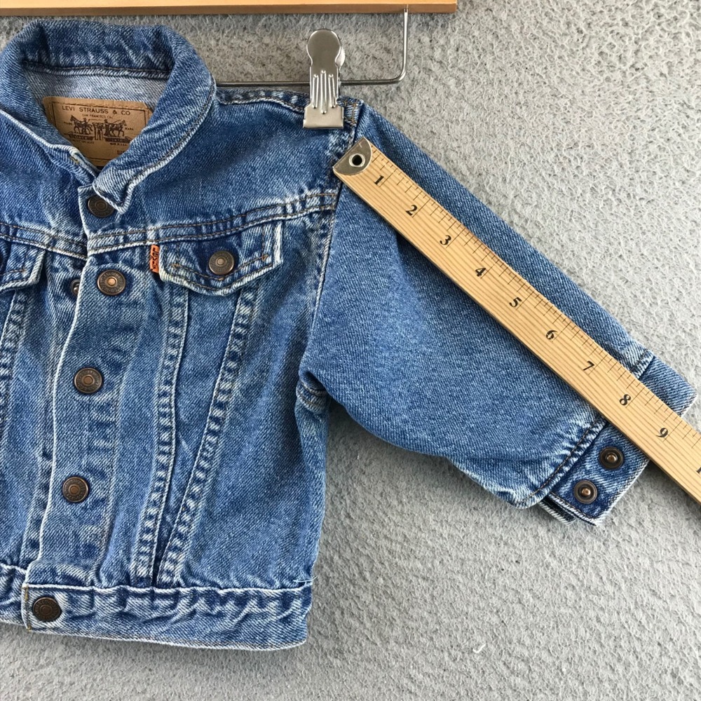 Kids Levi Strauss Co Denim‎ Jacket Size 24M Blue Jean Button Front - Picture 5 of 8